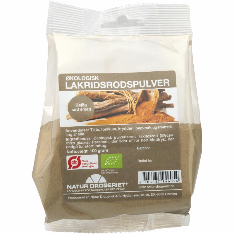 有机甘草粉 100克-Lakridsrodspulver 100 g Øko