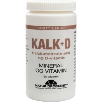 钙+维生素D  90粒-Calciumcitratmalatog D-vitamin90 stk.