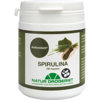 螺旋胶囊 180粒-Spirulina kaps.180 stk