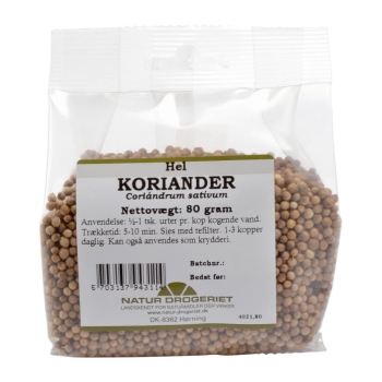 香菜籽 80克- Koriander, hele 80 g