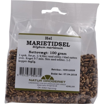 水飞蓟籽 100克- Marietidselfrø hel 100 g