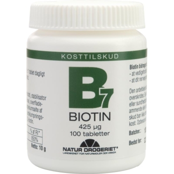 维他命B745毫克 100粒-B7 Biotin 425 μg 100 stk